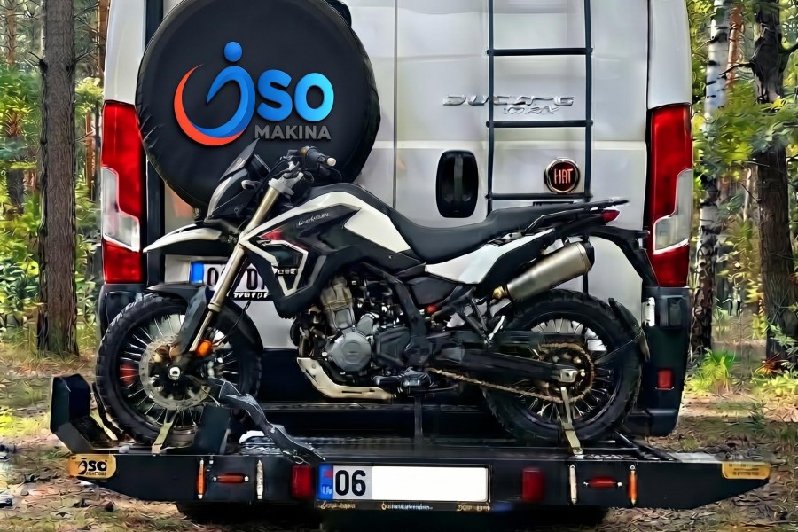 Plataformas leves de transporte de motos para autocaravanas